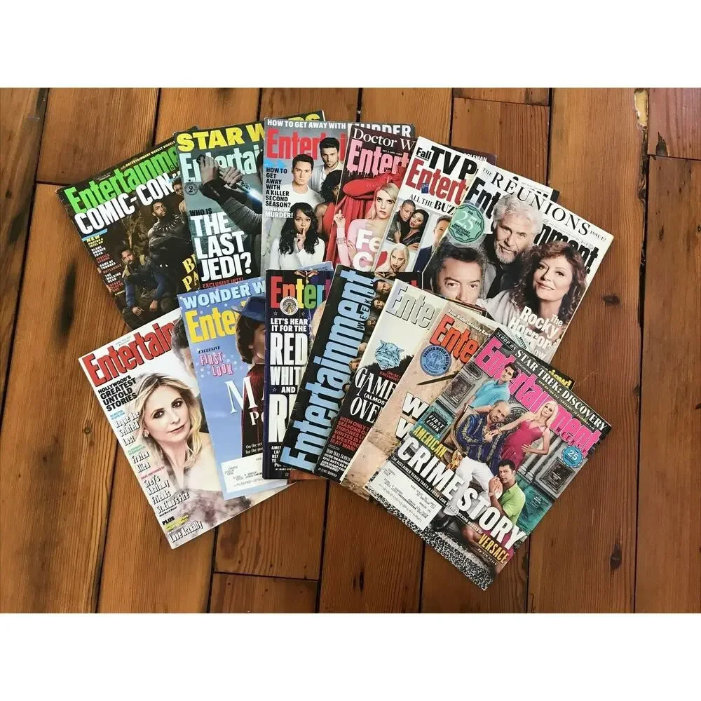 Set Lot 13 Entertainment Weekly Magazine Apr May Jun Jul Aug 2017 Sept Oct 2015